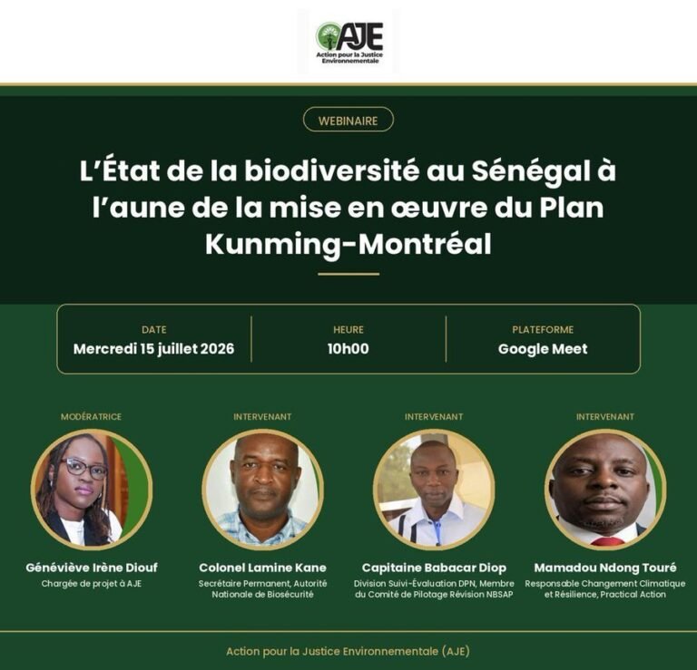 Préserver la biodiversité au Sénégal : un défi collectif au  cœur des engagements d&rsquo;AJE